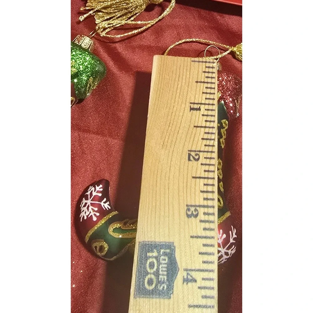 Marquis by Waterford Christmas Stockings Set of 2 Glass Ornaments 155195